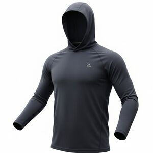 L.L.Bean Men's Slightly Fitted Fishing Sport Lightweight Hoodie Pullover! Size M